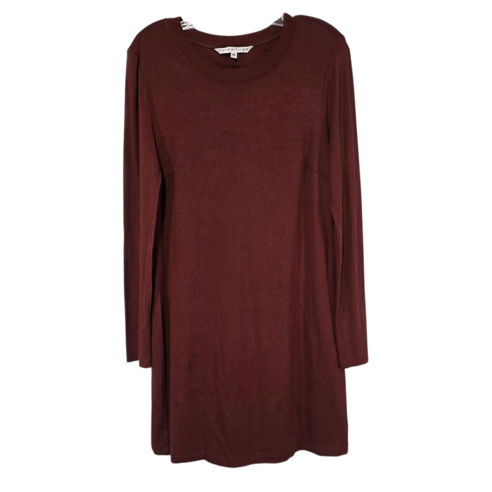 Trina Turk Women Bellingham Dress Fully Lined Sheath Long Sleeve Size Medium